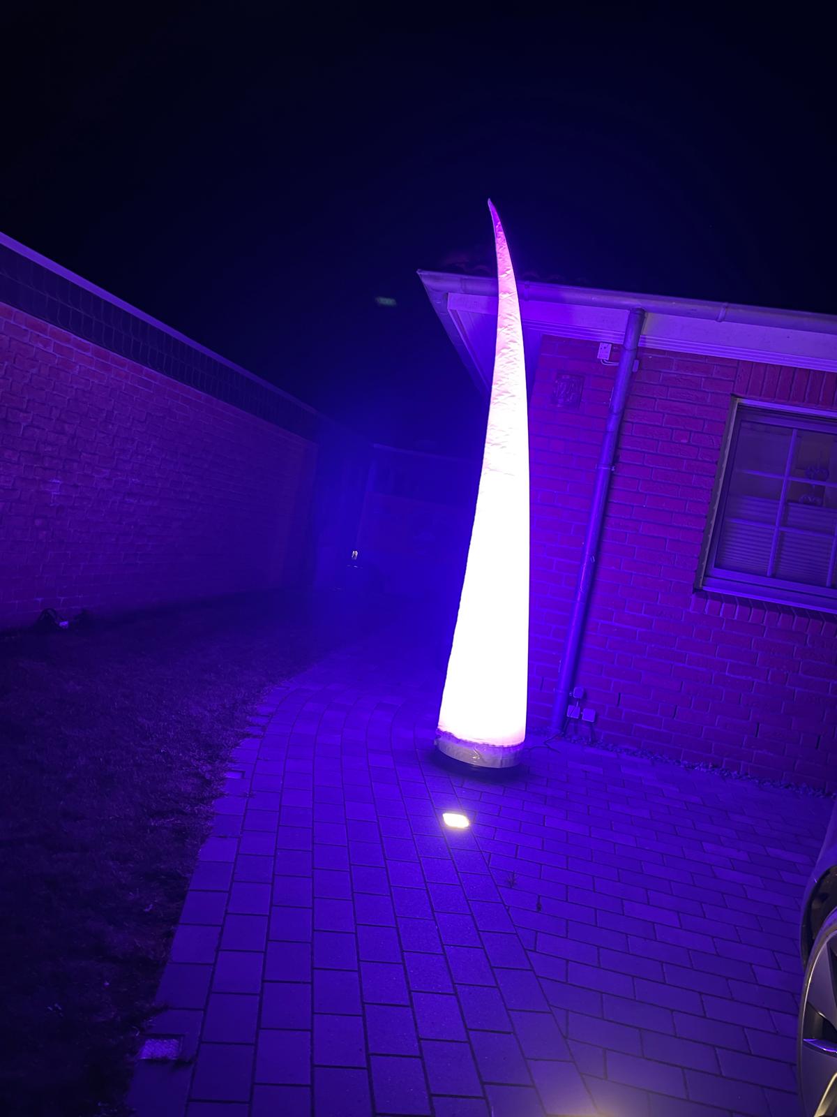 RGB-Party-Lampe mieten Gifhorn mit Fernbedienung
